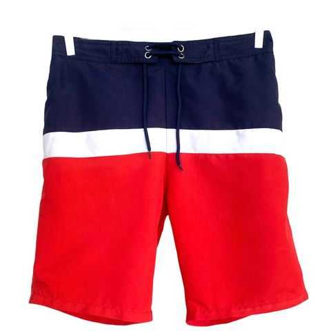 Shorts til herre i størrelse small, i norske farger, selges billig!