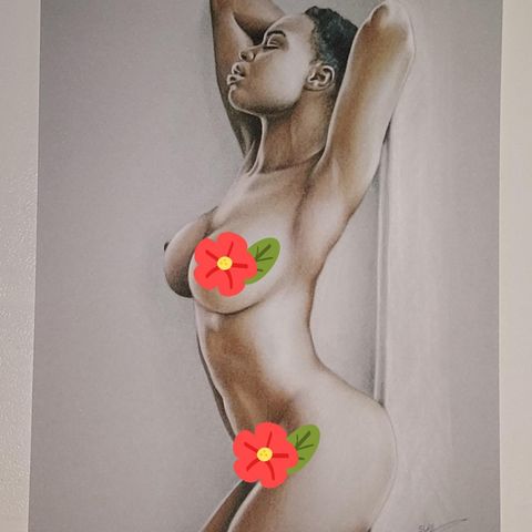 PRINT OF ORIGINAL PIN UP ART BY SLY DESIGN.SIGNED.NR.2