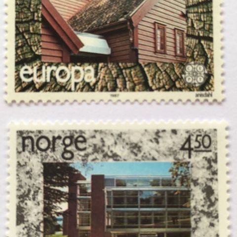 Norge 1987 Europa XIX NK 1013 og NK 1014. Postfrisk.