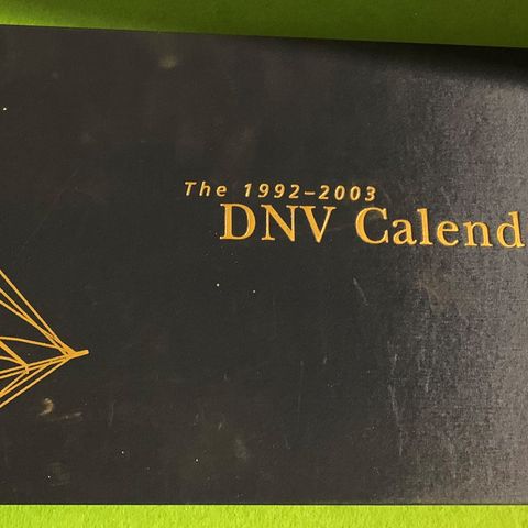 The 1992-2003. DNV Calendar Book (Skipsfart)