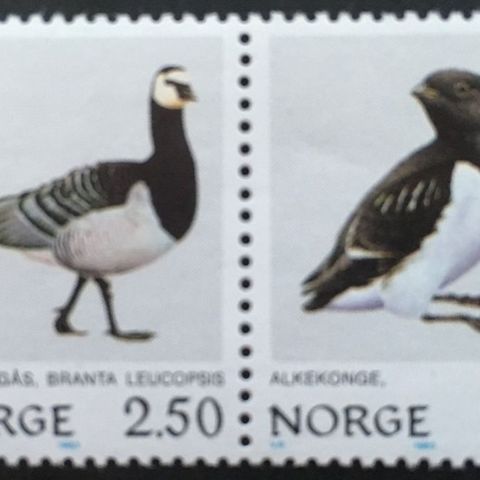 Norge 1983 Norske fugler IV NK 931-932 Postfrisk