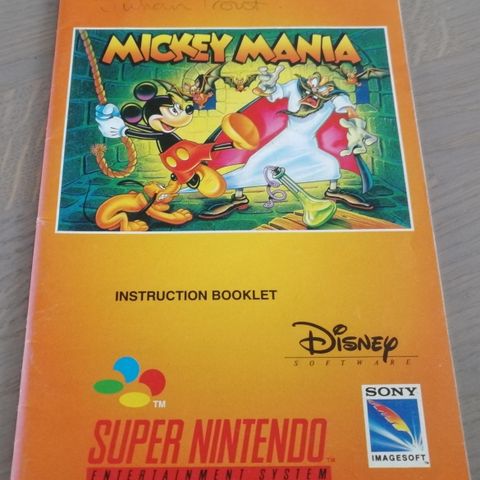 Manual SNES: Disney Mickey Mania - EUR