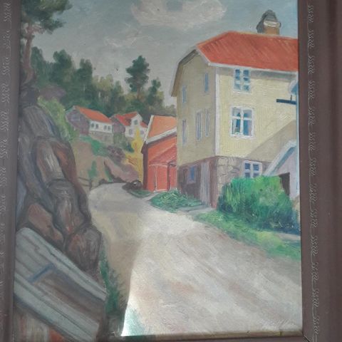 Maleri av Alf H Vige hb kr 1500