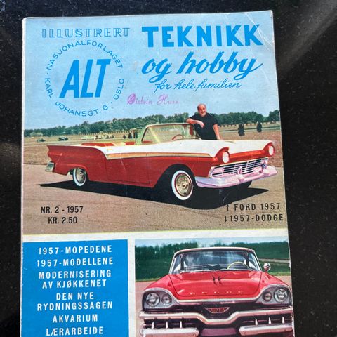 Vintage - TEKNIKK og HOBBY for hele familien / fra 1956 og 1957
