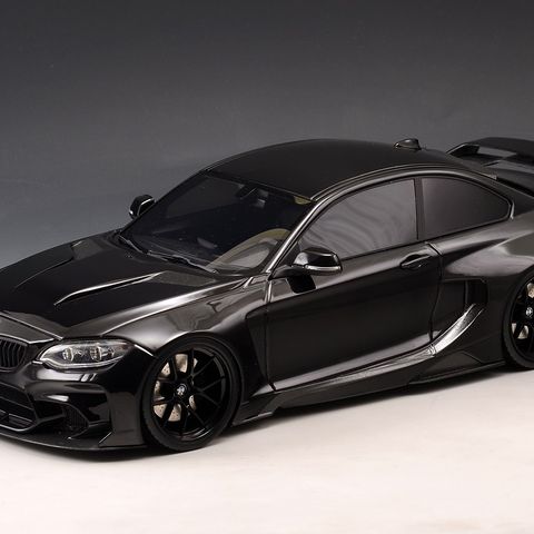 BMW M235i 2015 modell sort metallic DarwinPro MTC Black Sails Widebody 1:18