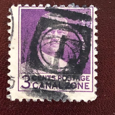 Canal Zone 3 cents postage frimerke