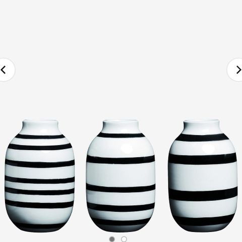 Kähler omaggio vase miniatyr 3 stk 