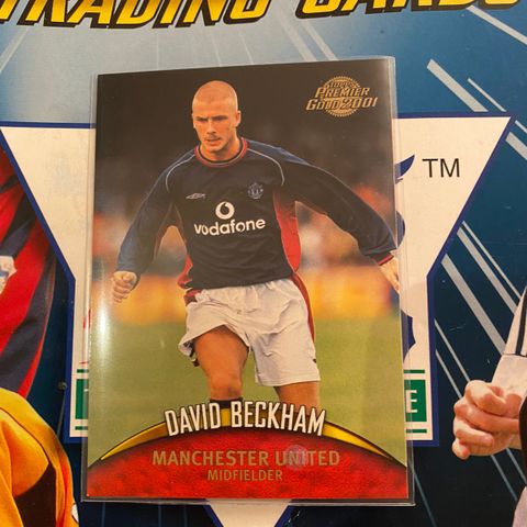 David Beckham Premier Gold 2001 fotballkort