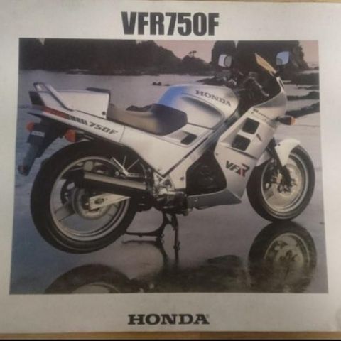 HONDA VFR750F brosjyre. 