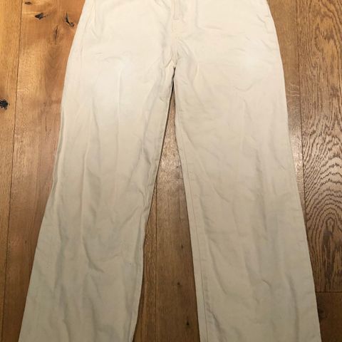 Never Denim wide white jeans fra Bik Bok / Carlings