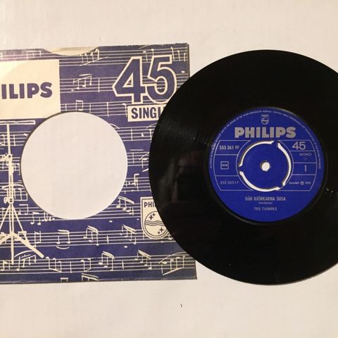 TRE TAINERS / DÄR BJÖRKARNA SUSA - 7" VINYL SINGLE