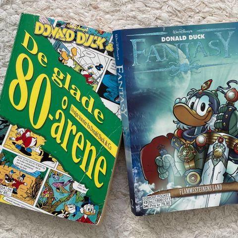 «Fantasy» nr 2 og «De glade 80-årene», Donald Duck,