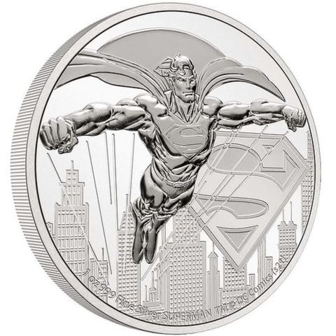 Niue 2021 SUPERMAN DC COMICS - 1 OZ SØLV LAVT OPPLAG 15K