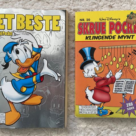 «Det beste» nr 3, Donald og «Klingende mynt» nr 20 Skrue pocket