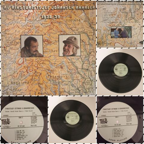 VINTAGE/RETRO LP-VINYL "AV RIKSTURISTSJEF JOHANSEN ANNALER 1978/79"