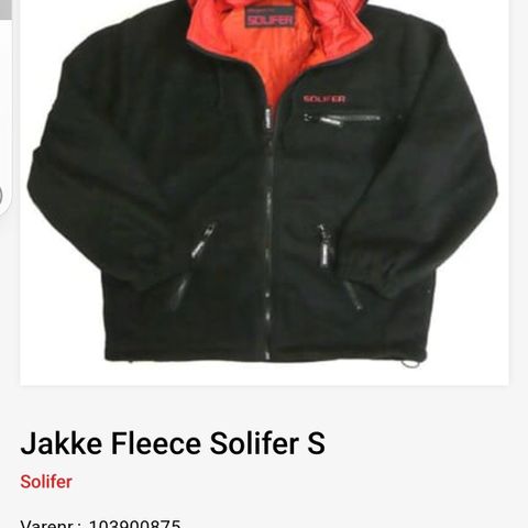 Jakke med Soliferlogo