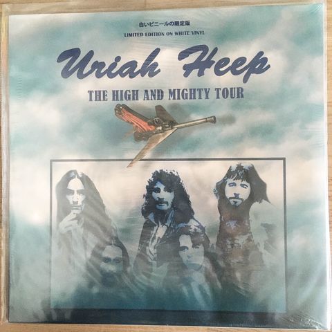 NY PRIS: Uriah Heep LP, "High & Mighty Tour". Bootleg. GI BUD.