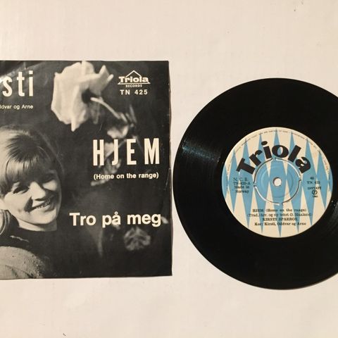 KIRSTI SPARBOE / HJEM (HOME ON THE RANGE) - 7" VINYL SINGLE