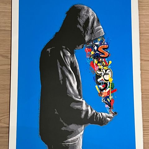 Martin Whatson - Connection, blue. Hand finished edition