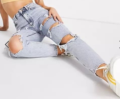 ### New Look Ripped Jeans ###