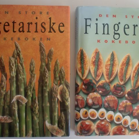 "Den store vegetariske kokeboken" Susan Tomnay * "Fingermat" . trn 100