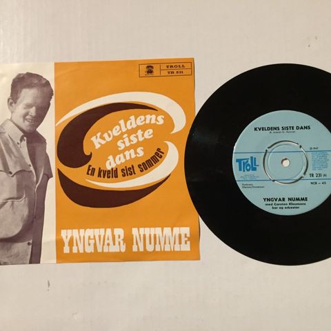 YNGVAR NUMME / KVELDENS SISTE DANS - 7" VINYL SINGLE