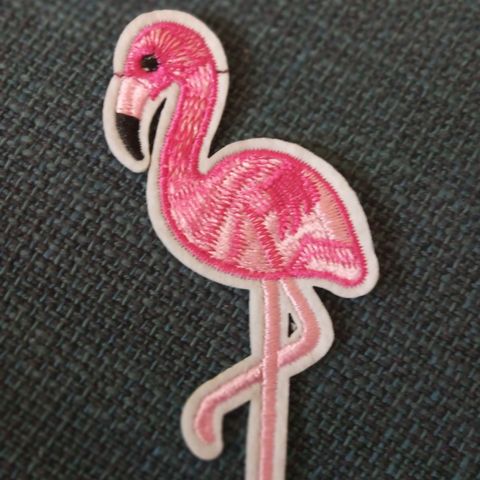 ny iron-on flamingo strykemerk