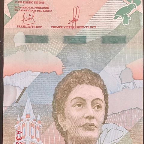 VENEZUELA. 2  BOLIVARES. 2018 P-101. UNC