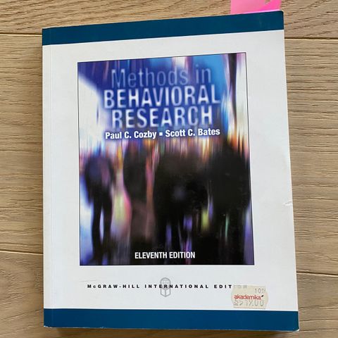 Methods in Behavioral Research