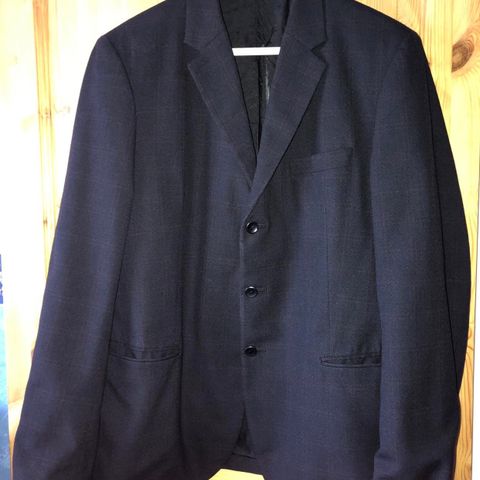 BRUKT SVART DRESSJAKKE/BLAZER, STR. L/XL