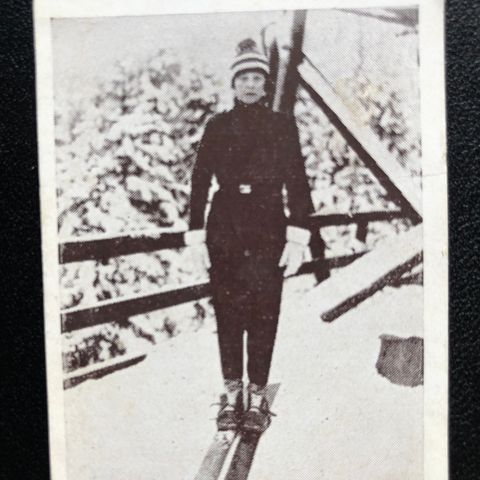 Hilda Braskerud Nordre Land Ski Hopp samlekort fra ca 1930