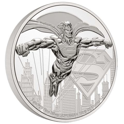 Niue 2021 SUPERMAN™ - 1 OZ PREMIUM BULLION SØLV