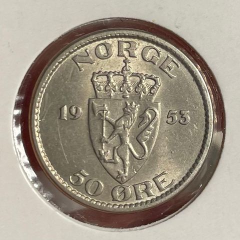 50 øre 1953 kvalitet 0