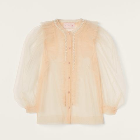 Ny bluse i tyll fra Simone Rocha x H&M, str. 34