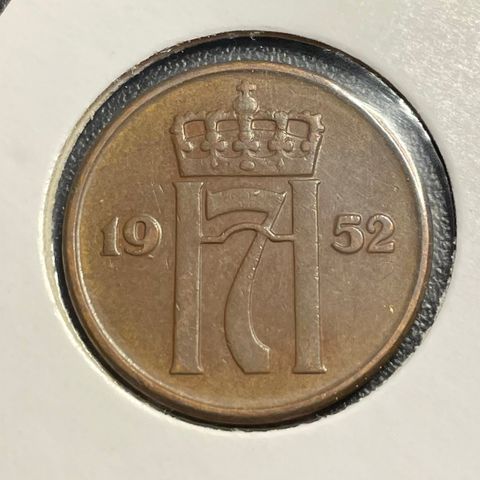 5 øre 1952 Haakon Vll