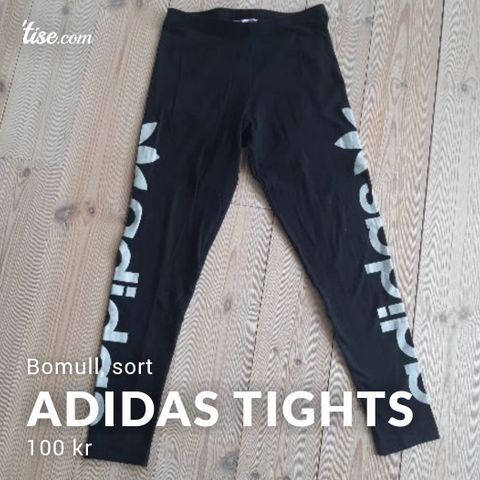 Sort bomullstights fra Adidas originals