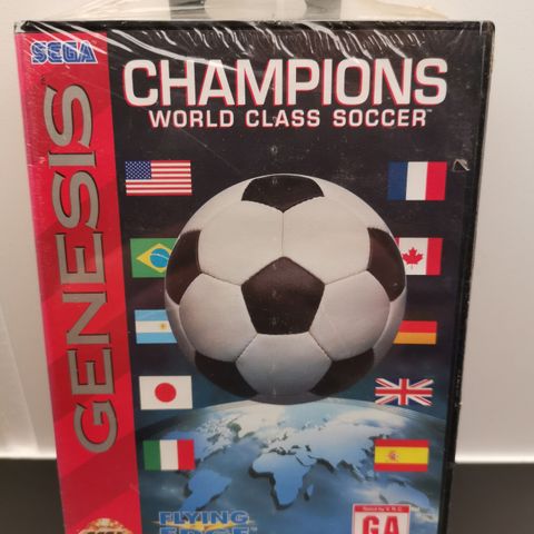 Champions World Class Soccer Sega Genesis Forseglet