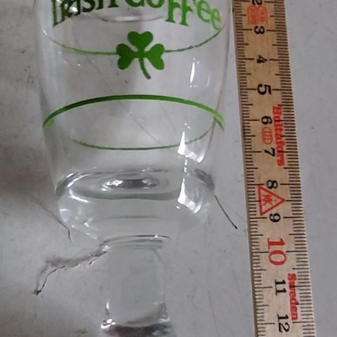 5 retro irish Coffee glass.