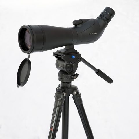 Opticron teleskop/kikkert kraftig stativpakke Adventurer II WP 20-60x80