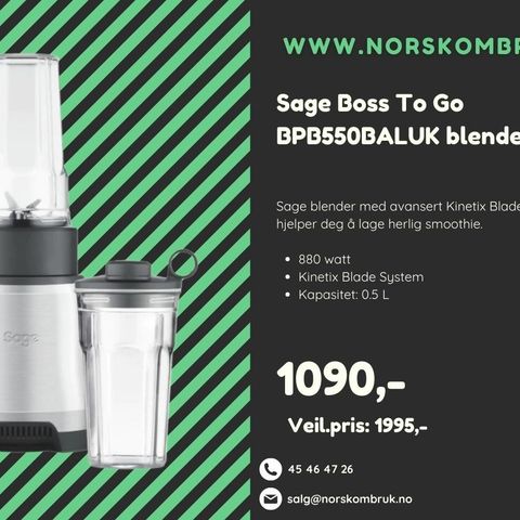 Sage Boss To Go BPB550BALUK blender | www.norskombruk.no