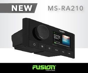 Nyhet! Fusion MS-RA210 Båtradio med Bluetooth, 2 soner og mulighet for DAB+