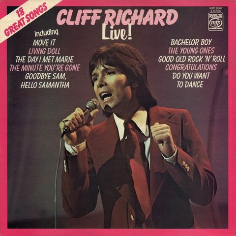 Cliff Richard – Live! ( LP, Album, RE 1976)