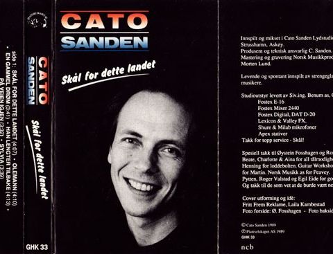 Cato Sanden – Skål For Dette Landet ( Cass, Album 1989)