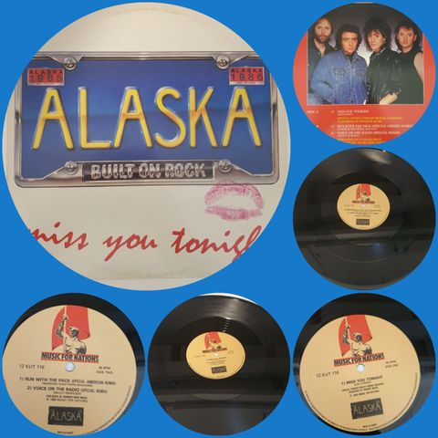VINTAGE/RETRO LP-VINYL "ALASKA/MISS YOU TONIGHT 1985"