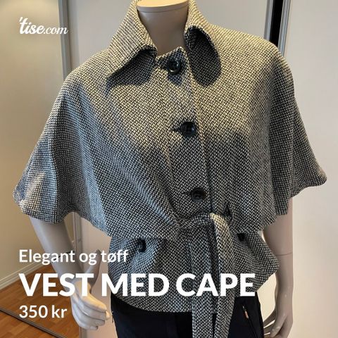 Vest med cape/ jakke / mote