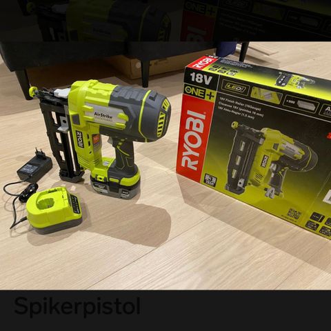 Leier ut Ryobi spikerpistol