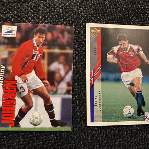 Norske VM 94-98 fotballkort