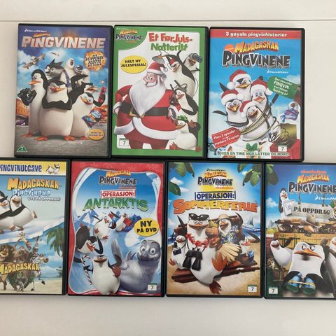 Madagaskar Pingvinene DVD!