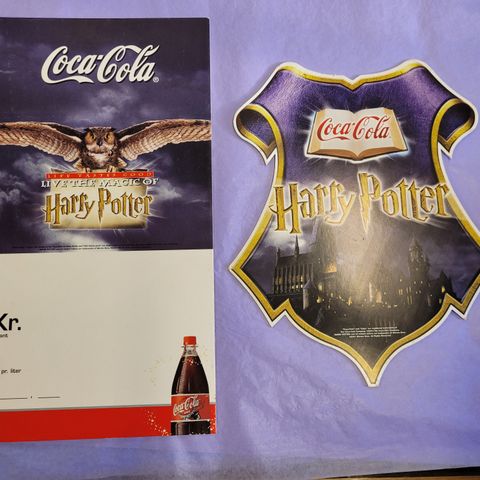 Ubrukte Harry Potter Coca Cola plakater selges
