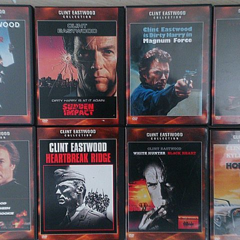 CLINT EASTWOOD  DVD- samling